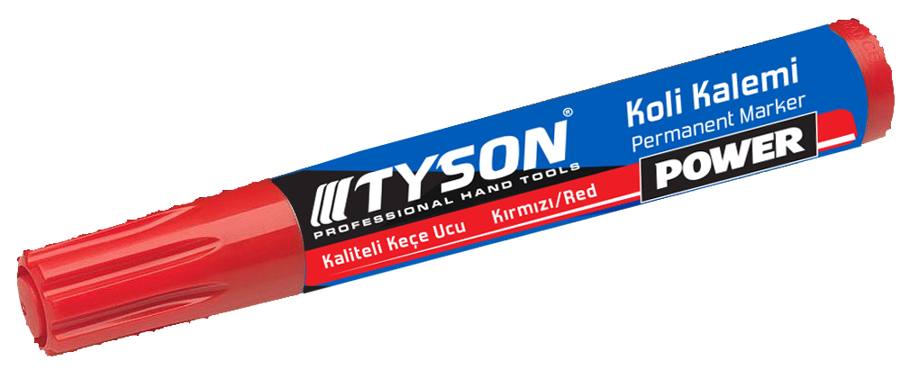 TYSON KOLİ KALEMİ KIRMIZI  (12)